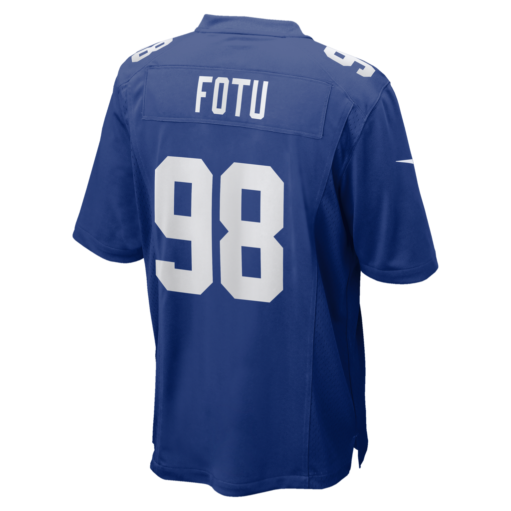New York Giants Leki Fotu Royal Team Game Football Jersey
