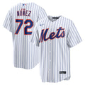 New York Mets Dedniel Núñez White Home Replica Baseball Jersey