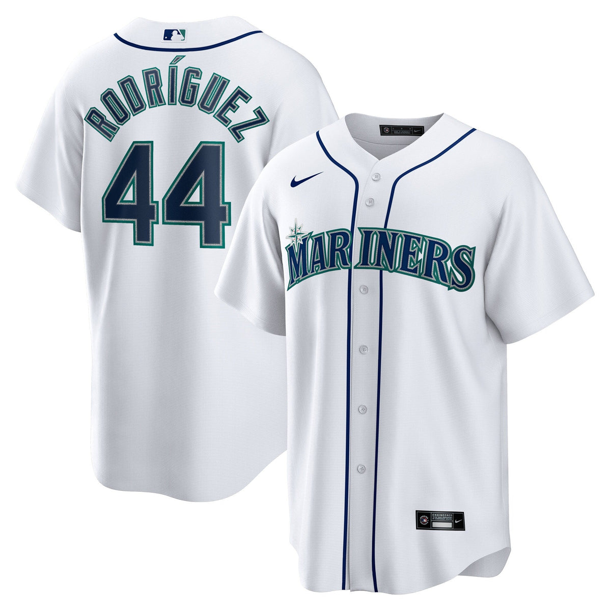 Seattle Mariners Julio Rodriguez White Home Replica Player Baseball Jersey