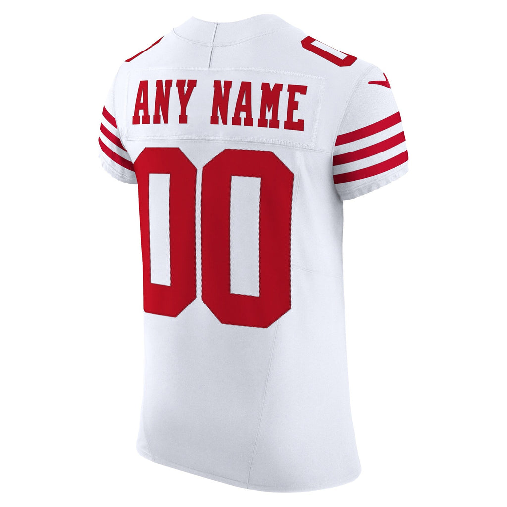 San Francisco 49ers White Vapor F.U.S.E. Elite Custom Football Jersey