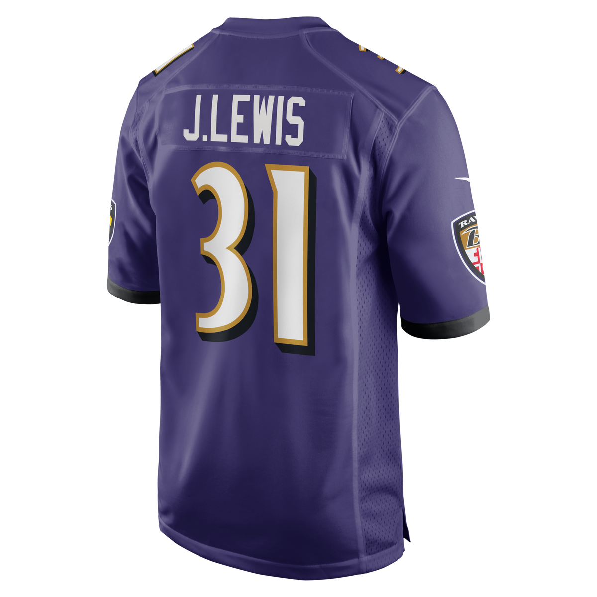 Baltimore Ravens Jamal Lewis Purple Game Retired Player Football Jersey