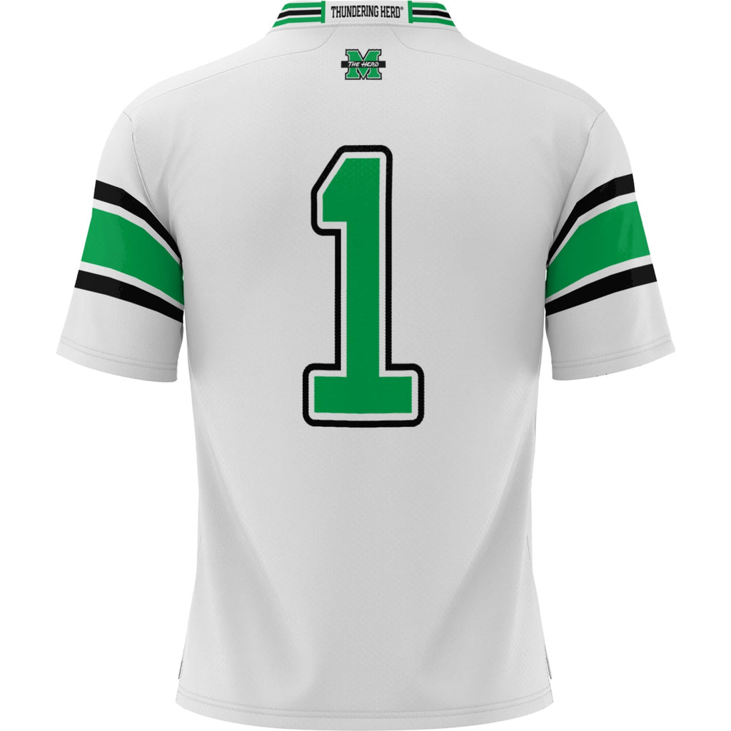 #1 Marshall Thundering Herd Football Jersey - White