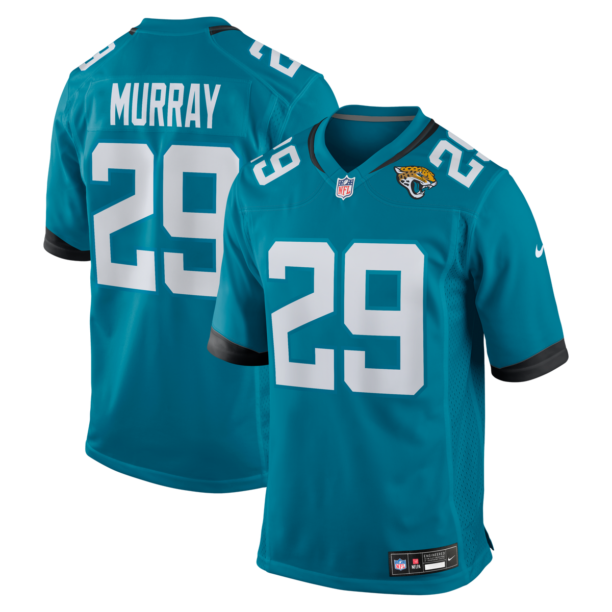 Jacksonville Jaguars Eric Murray Teal Team Game Football Jersey