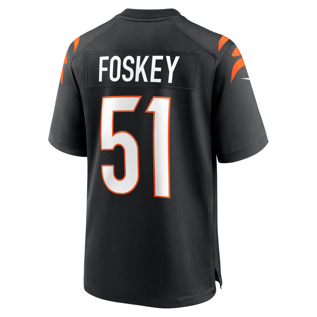 Cincinnati Bengals Isaiah Foskey Black Team Game Football Jersey