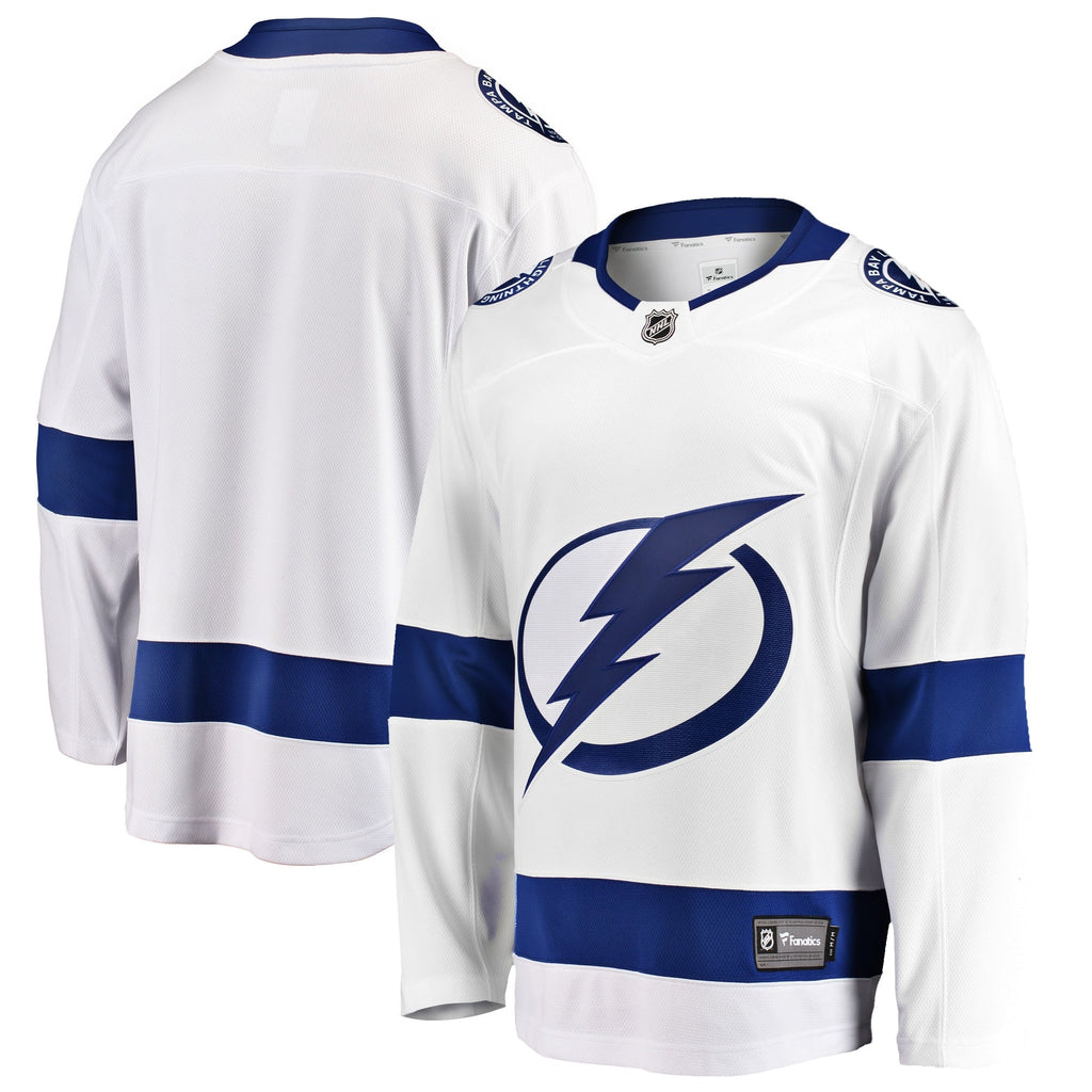Tampa Bay Lightning White Breakaway Away Hockey Jersey