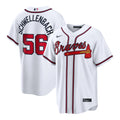 Atlanta Braves Spencer Schwellenbach White Home Replica Baseball Jersey