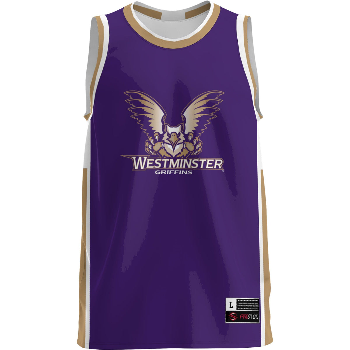 Westminster Griffins Lightweight Basketball Jersey - Blue