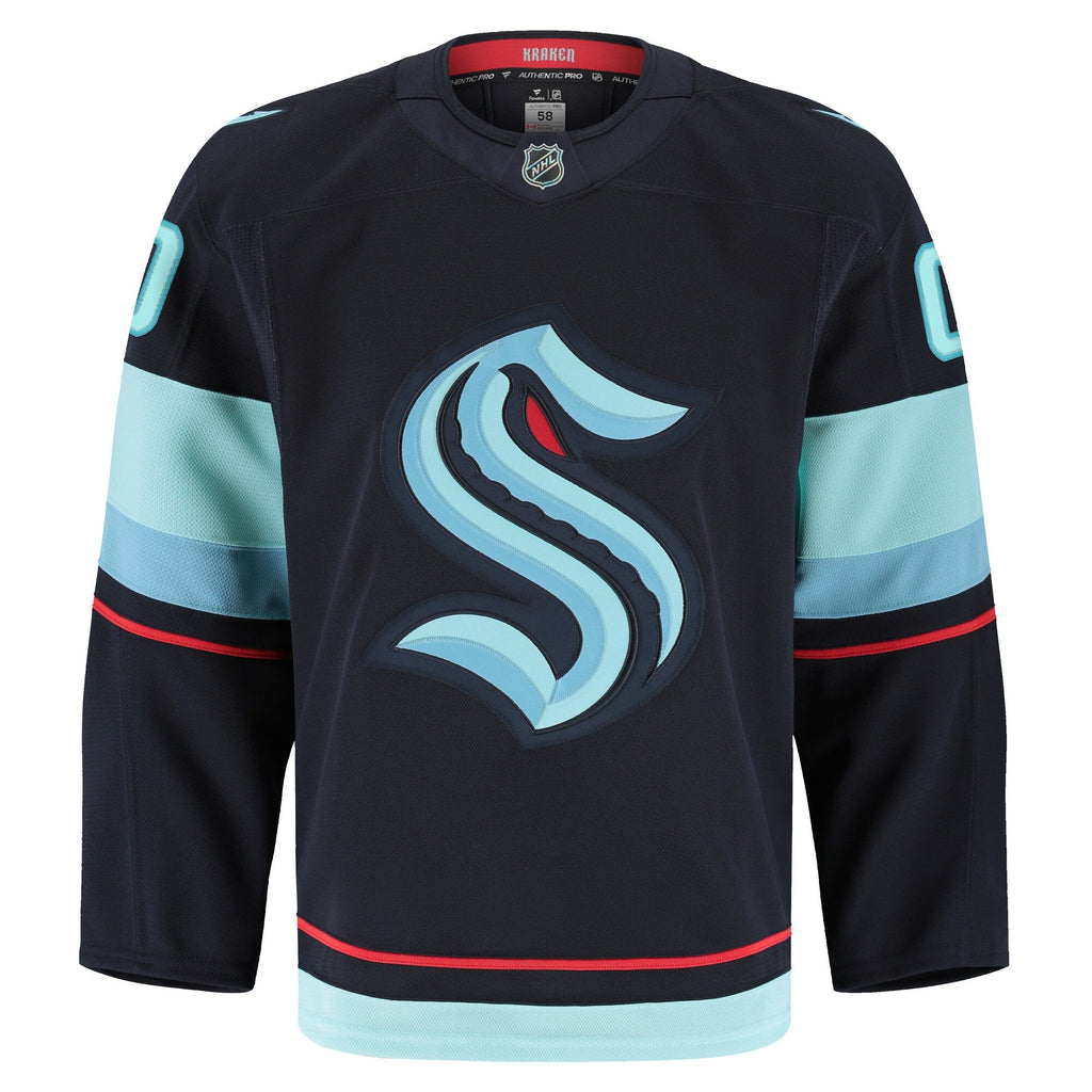 Seattle Kraken Navy Home Pro Custom Jersey