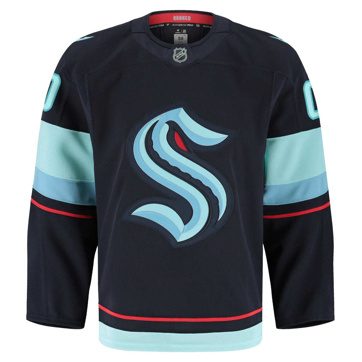 Seattle Kraken Navy Home Pro Custom Jersey