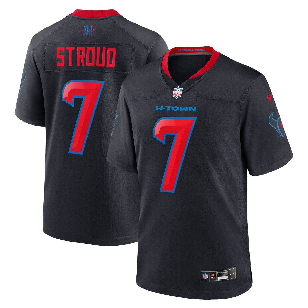 Houston Texans C.J. Stroud Navy 2nd Alternate Game Football Jersey