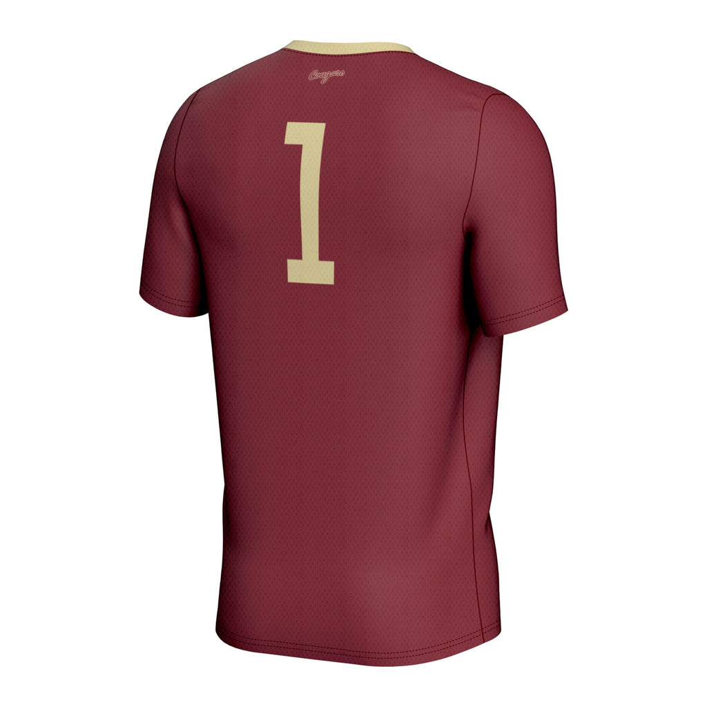 #1 Charleston Cougars Lightweight Soccer Jersey - Maroon