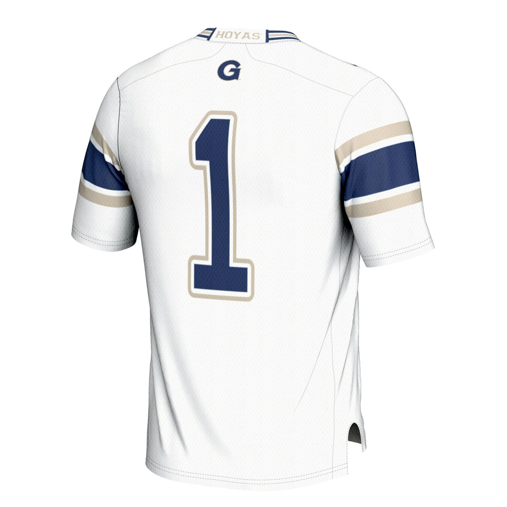 #1 Georgetown Hoyas Football Jersey - White