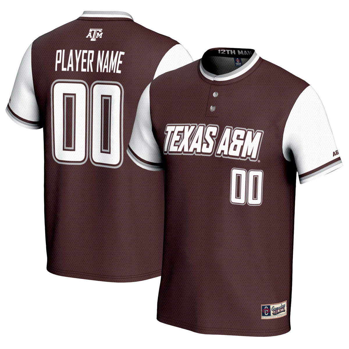 Texas A&M Aggies NIL Pick-A-Player Lightweight Softball Jersey - Maroon