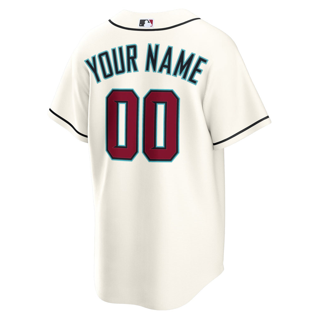 Arizona Diamondbacks Cream Home Custom Replica Baseball Jersey