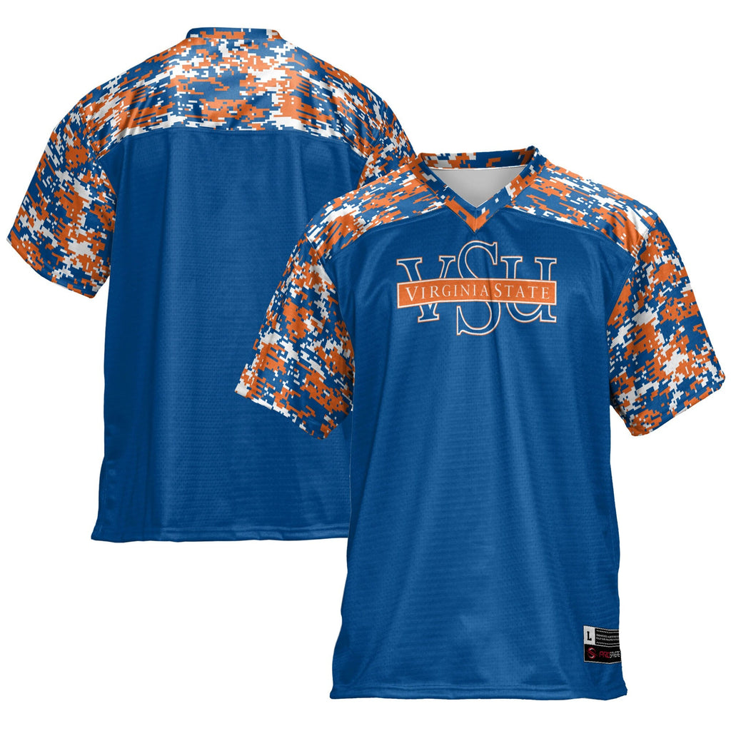 Virginia State Trojans Football Jersey - Blue