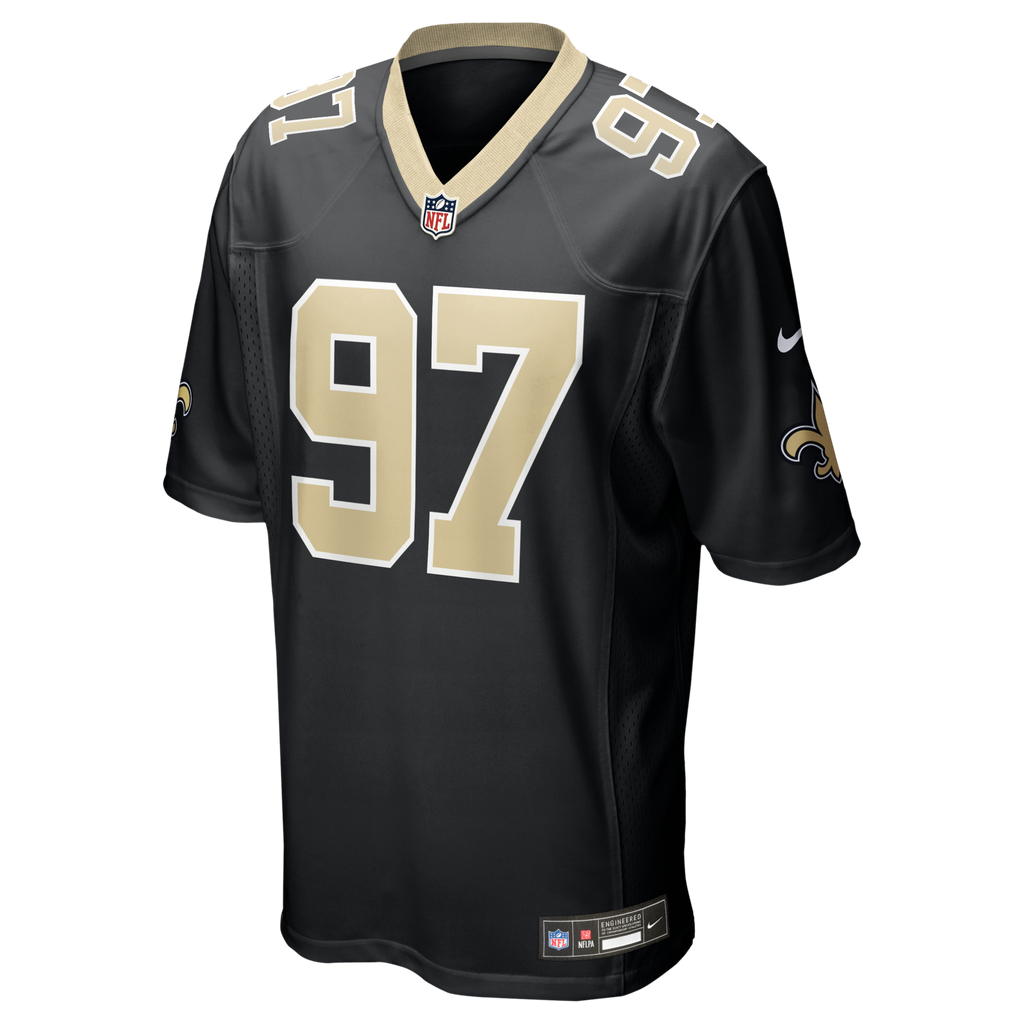 New Orleans Saints Khristian Boyd Black Game Football Jersey