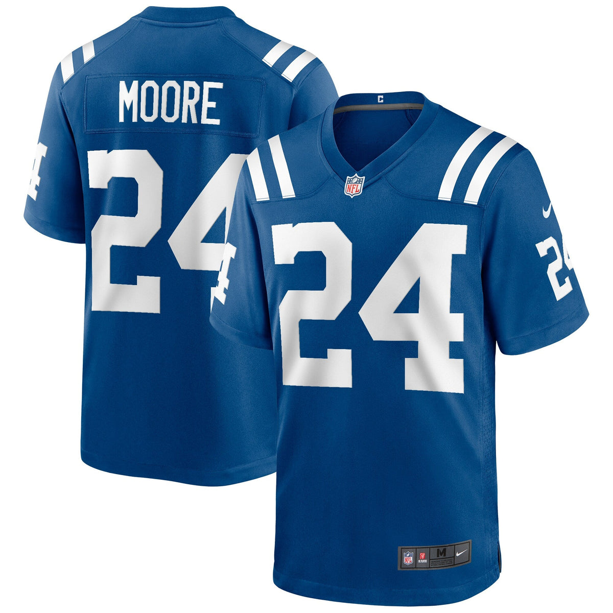 Indianapolis Colts Lenny Moore Royal Game Retired Player Football Jersey