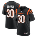 Cincinnati Bengals Chase Brown Black Team Game Football Jersey