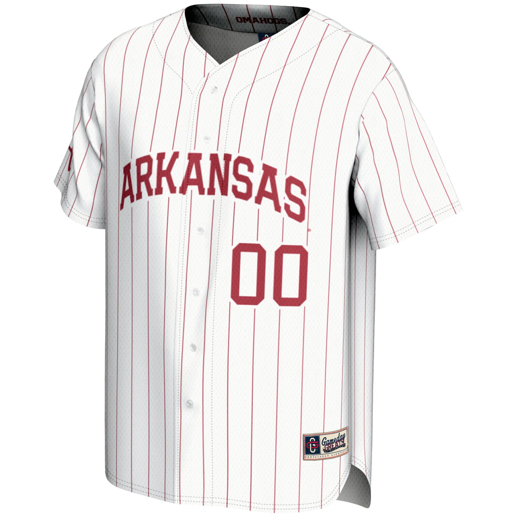 Arkansas Razorbacks NIL Pick-A-Player Lightweight Baseball Jersey - White