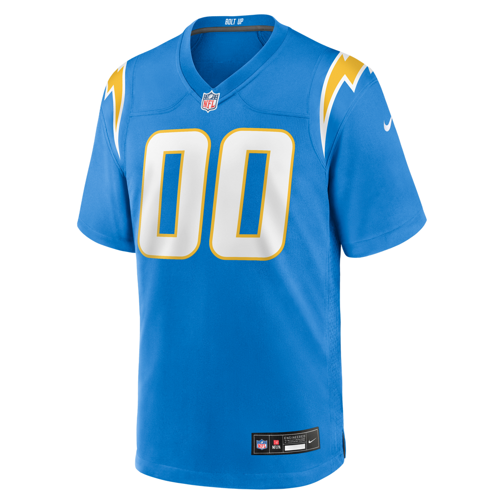Los Angeles Chargers Powder Blue Custom Game Football Jersey