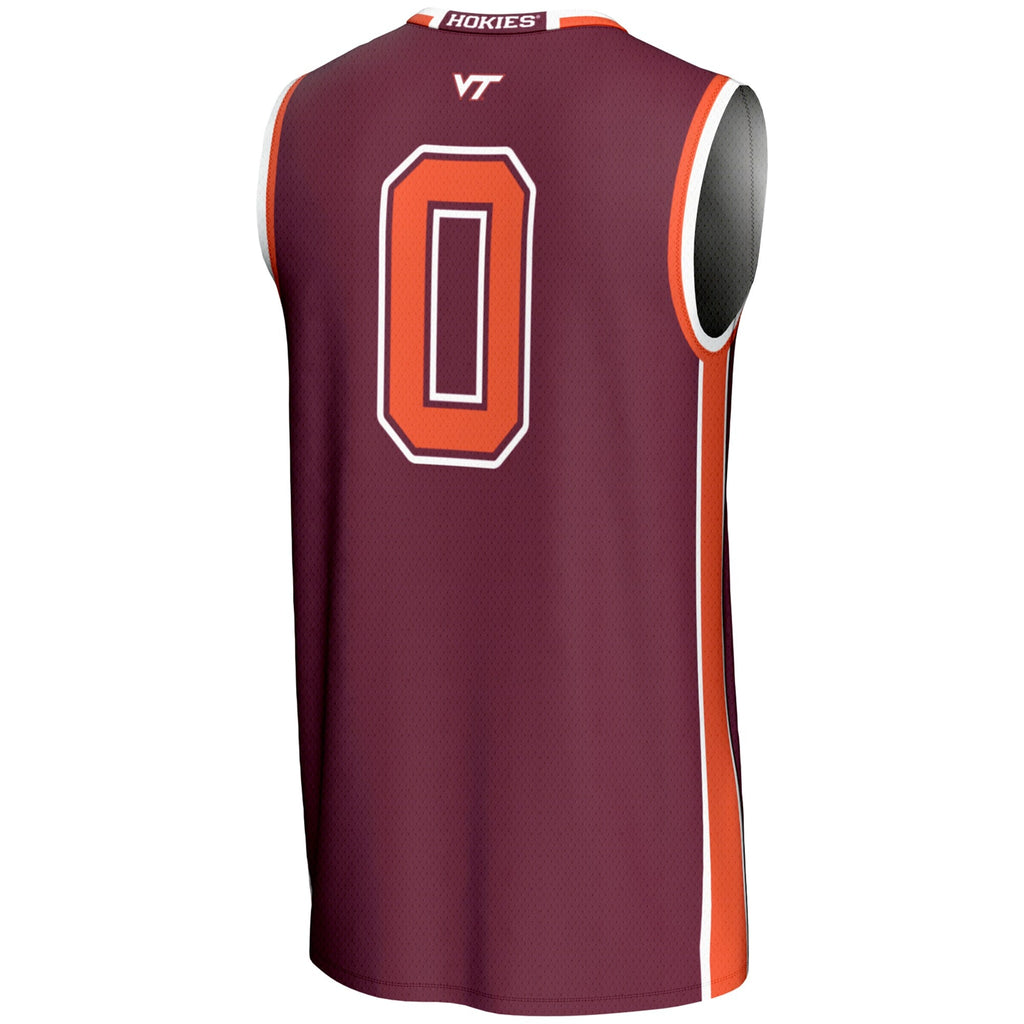 #0 Virginia Tech Hokies Lightweight Basketball Jersey - Maroon
