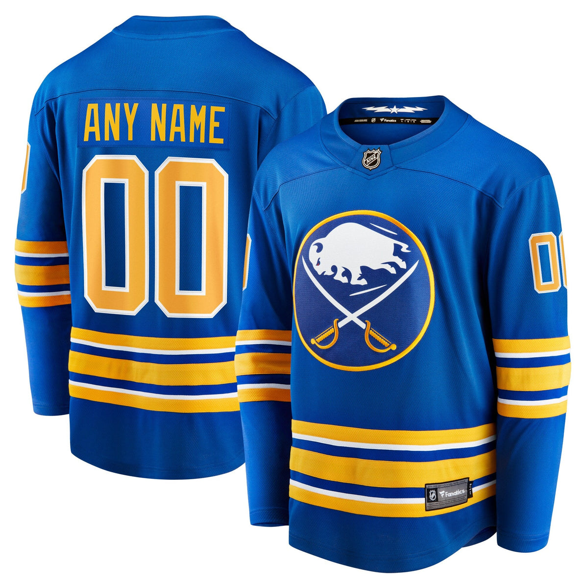 Buffalo Sabres Royal Home Breakaway Custom Hockey Jersey