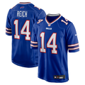 Buffalo Bills Frank Reich Royal Game Retired Player Football Jersey