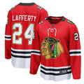 Chicago Blackhawks Sam Lafferty Red Centennial Breakaway Player Hockey Jersey