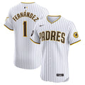 San Diego Padres Tony Fernández White Home Elite Sponsor Patch Player Baseball Jersey
