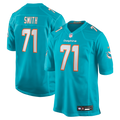 Miami Dolphins Kion Smith Aqua Game Football Jersey