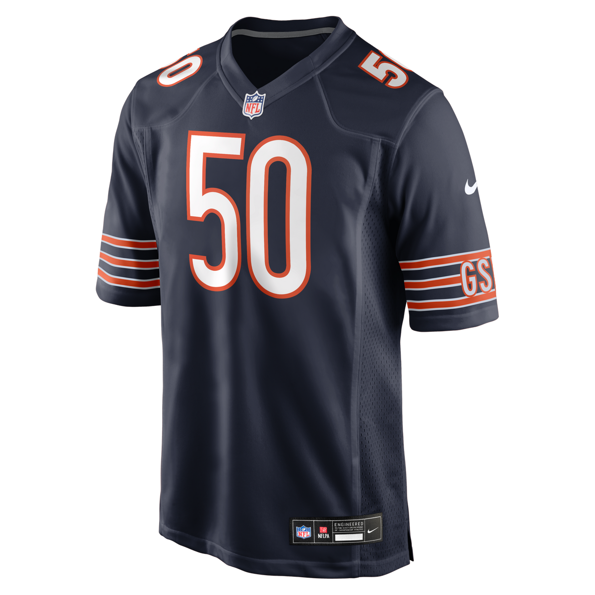 Chicago Bears Grady Jarrett Navy Team Game Football Jersey