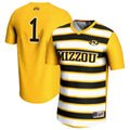#1 Gold Missouri Tigers Lightweight Soccer Fashion Jersey