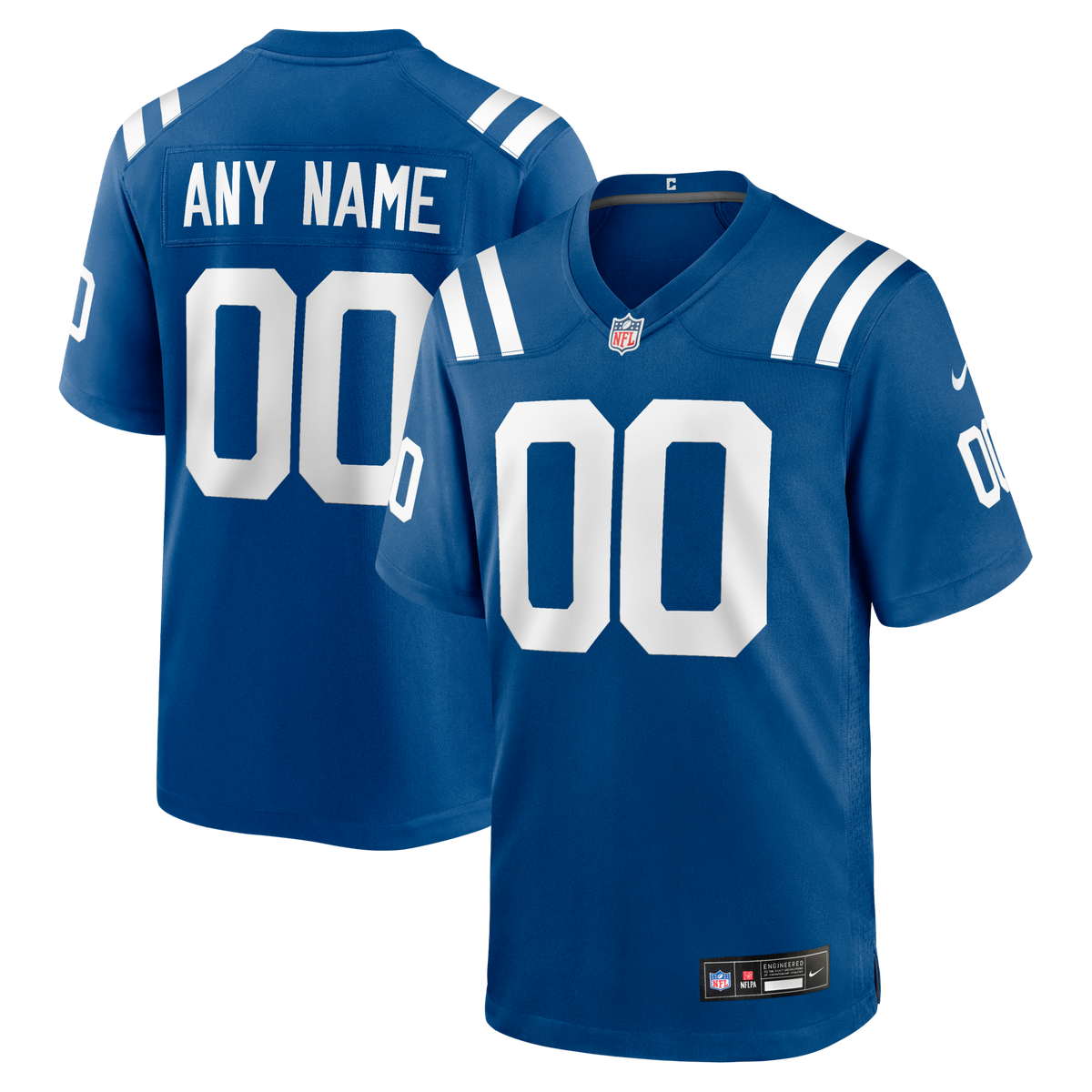 Indianapolis Colts Royal Custom Game Football Jersey