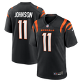 Cincinnati Bengals Josh Johnson Black Team Game Football Jersey