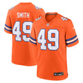 Denver Broncos Dennis Smith Orange Retired Player Alternate Game Football Jersey