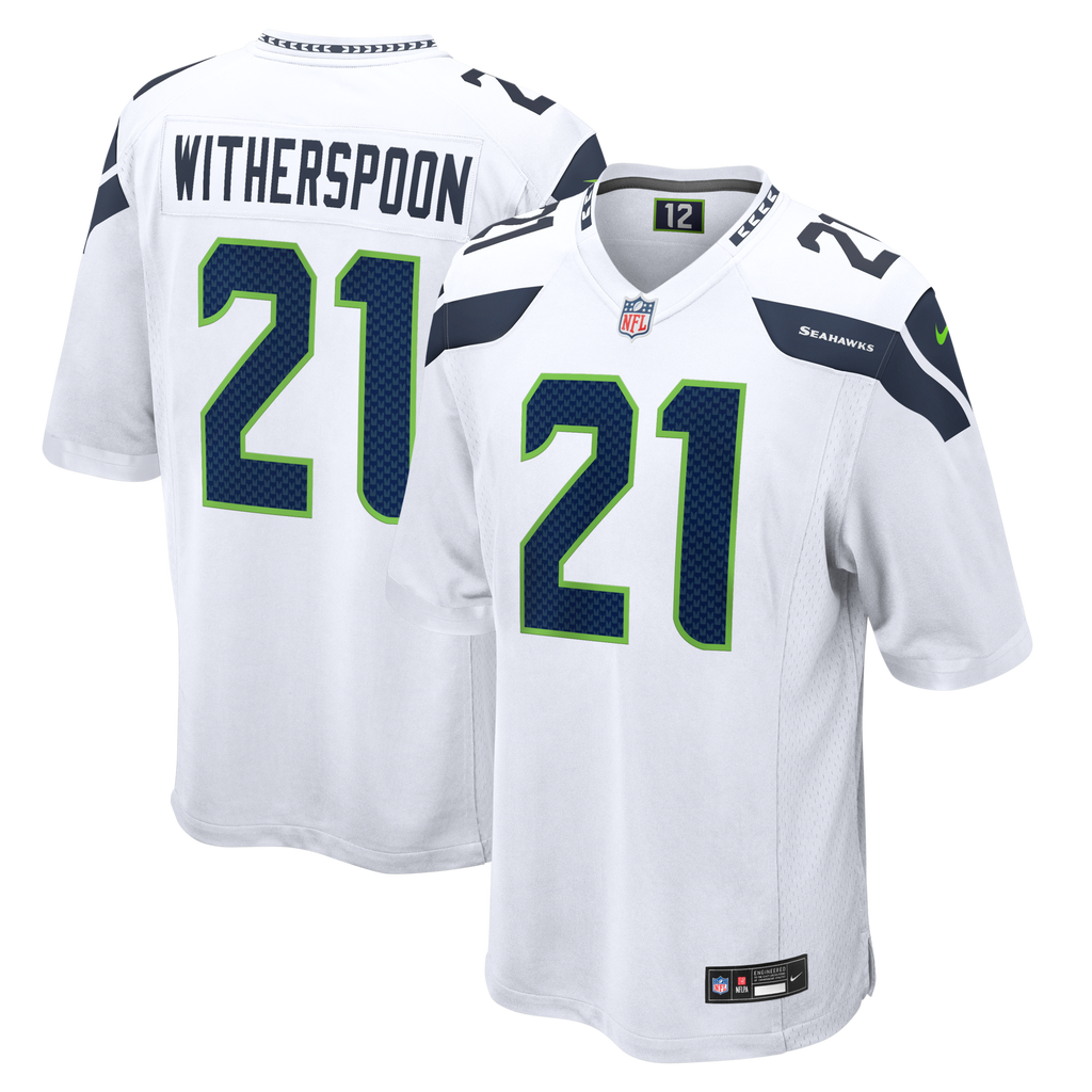 Seattle Seahawks Devon Witherspoon White Game Football Jersey