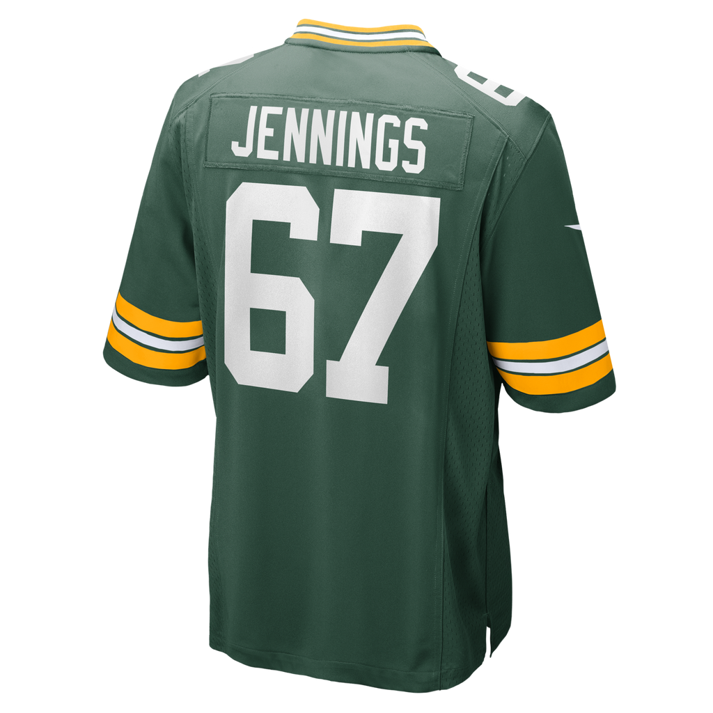 Green Bay Packers Donovan Jennings Green Team Game Football Jersey