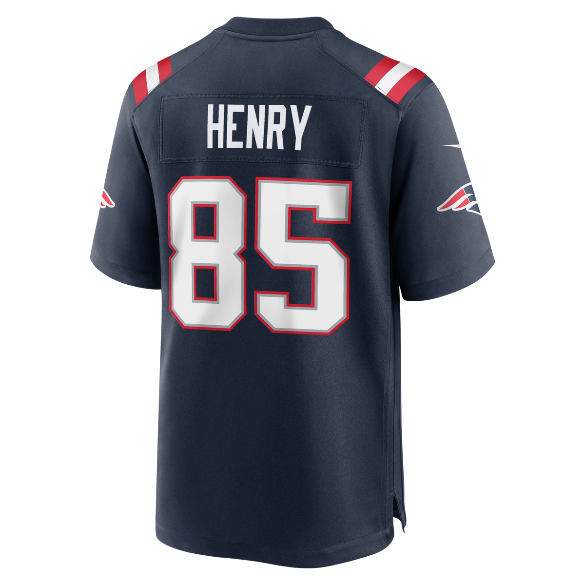 New England Patriots Hunter Henry Navy Team Game Football Jersey