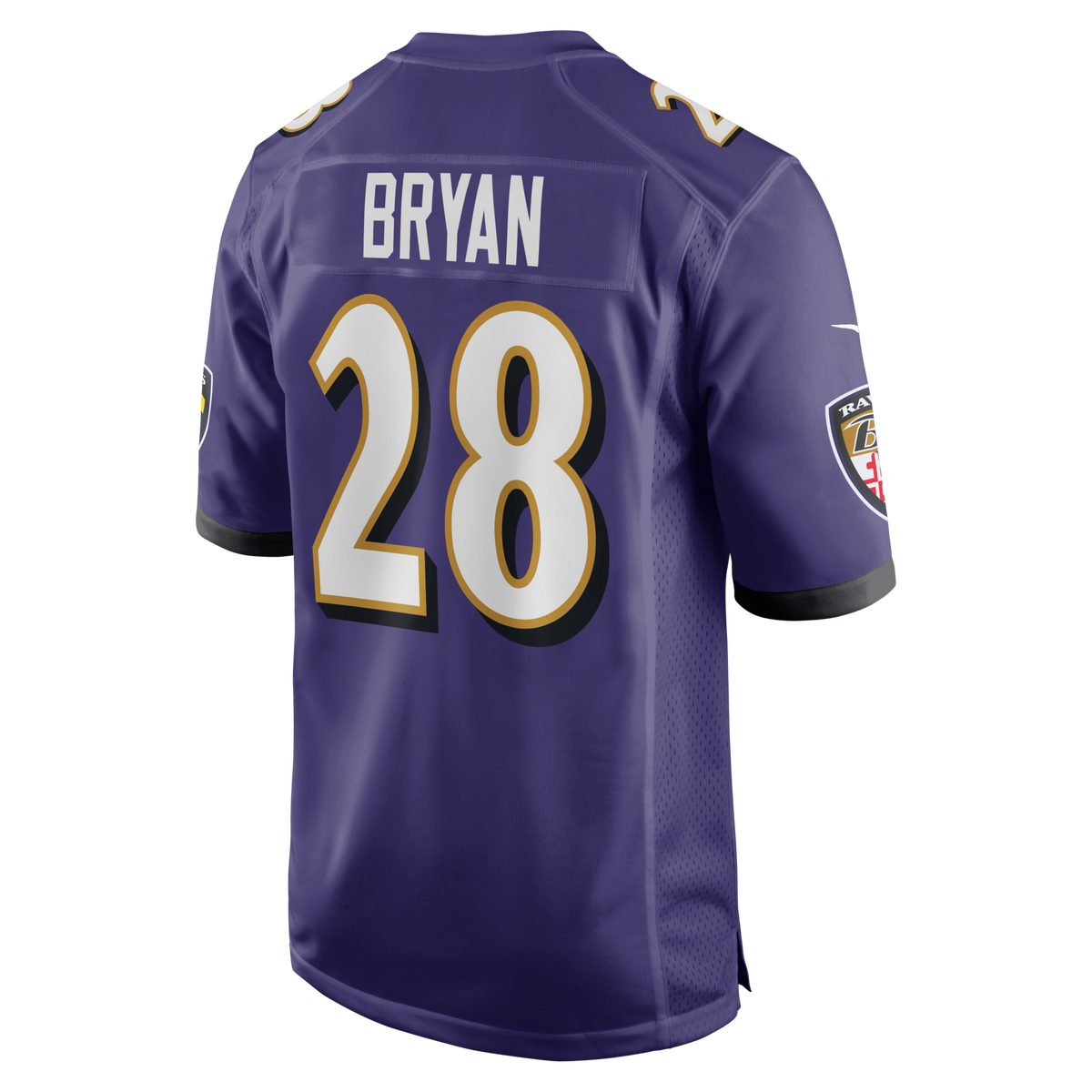 Baltimore Ravens Taven Bryan Purple Team Game Football Jersey