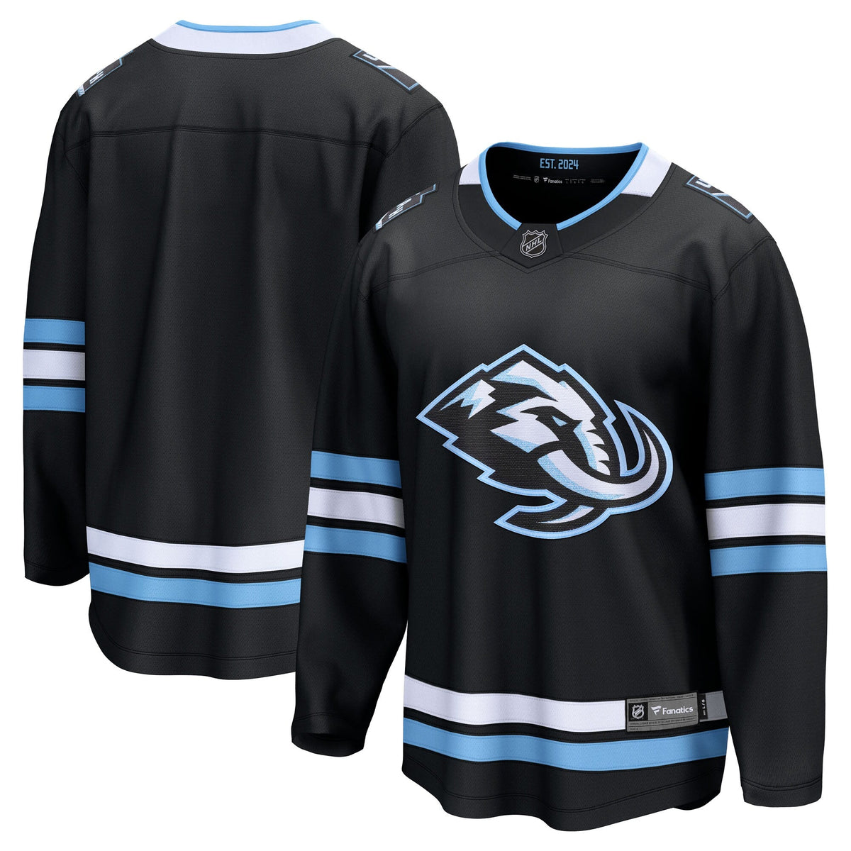 Utah Mammoth Black Home Breakaway Hockey Jersey