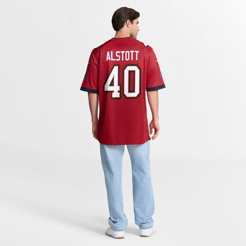 Tampa Bay Buccaneers Mike Alstott Red Retired Player Game Football Jersey