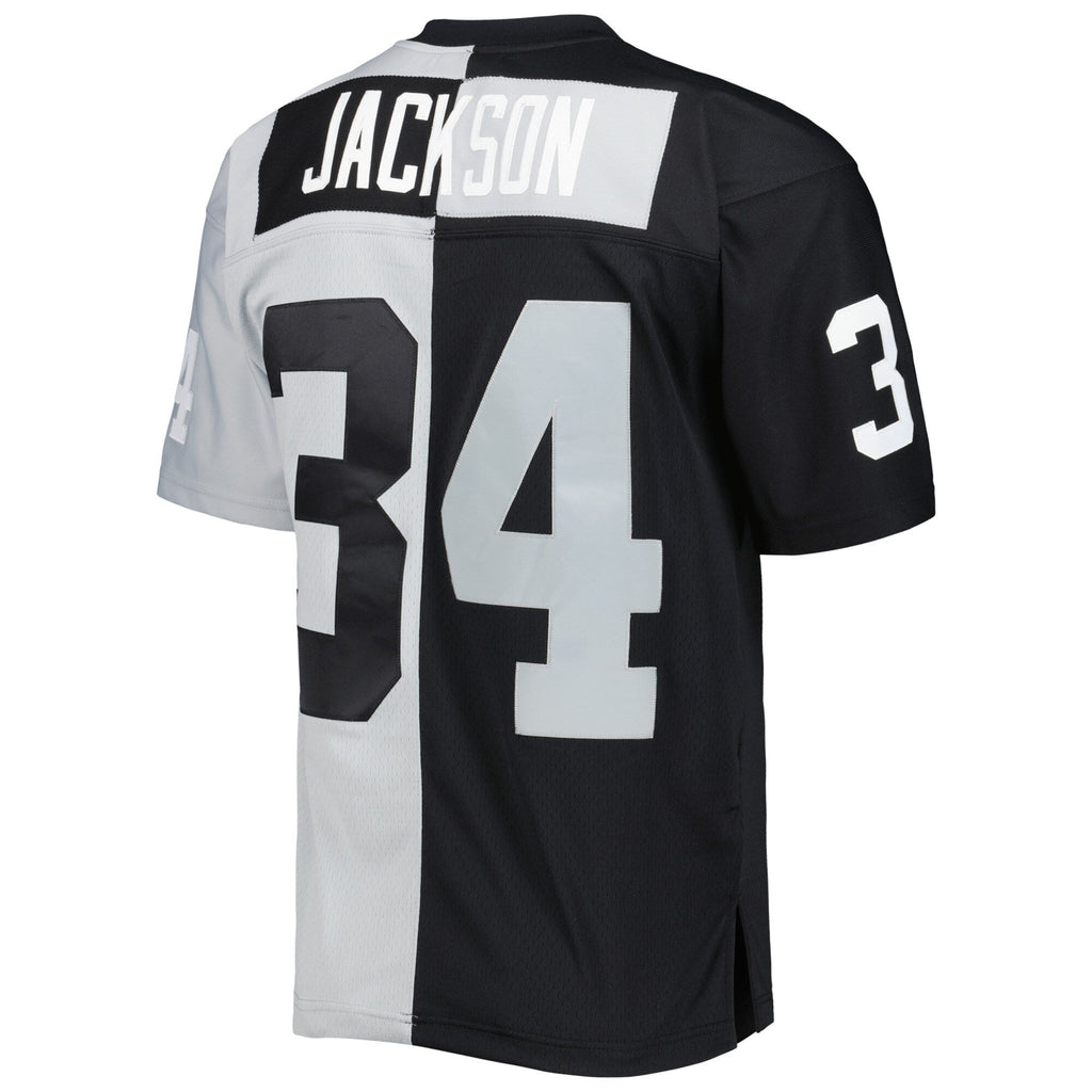 Las Vegas Raiders Bo Jackson Black/Silver 1988 Split Legacy Replica Football Jersey