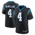 Carolina Panthers Tetairoa McMillan Black Team Game Football Jersey
