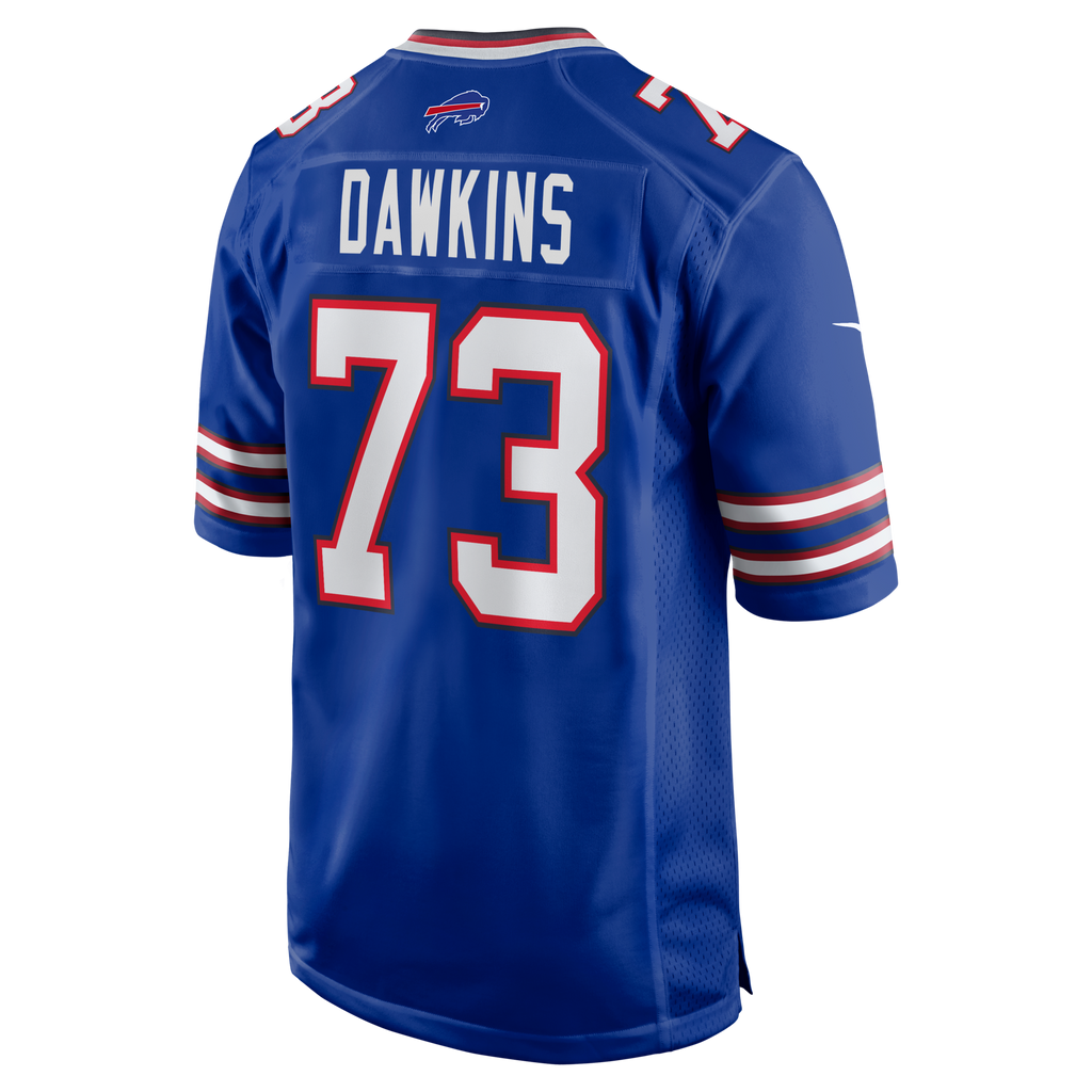 Buffalo Bills Dion Dawkins Royal Game Player Football Jersey