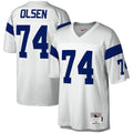 Los Angeles Rams Merlin Olsen White Legacy Replica Football Jersey