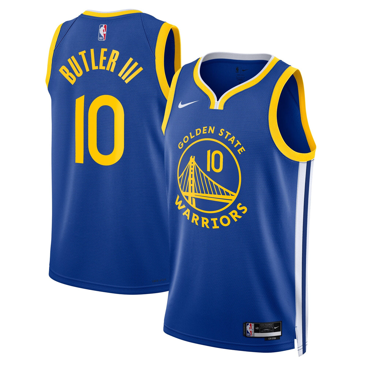 Golden State Warriors Icon Edition Swingman Jersey - Royal - Jimmy Butler III