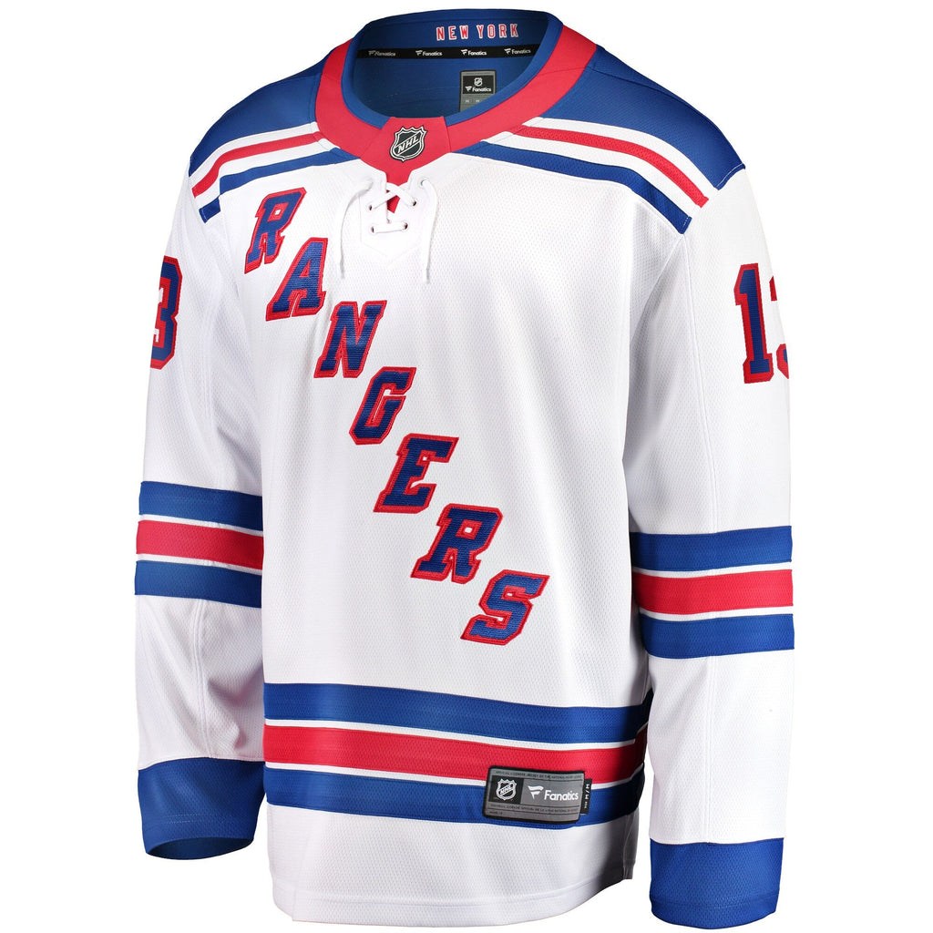 New York Rangers Alexis Lafreniere White Breakaway Hockey Jersey