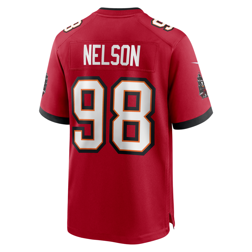Tampa Bay Buccaneers Anthony Nelson Red Game Football Jersey