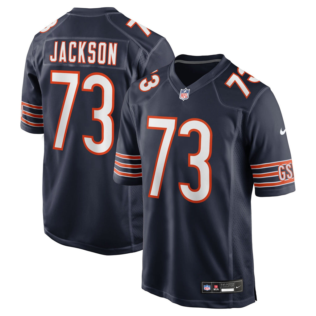 Chicago Bears Jonah Jackson Navy Team Game Football Jersey
