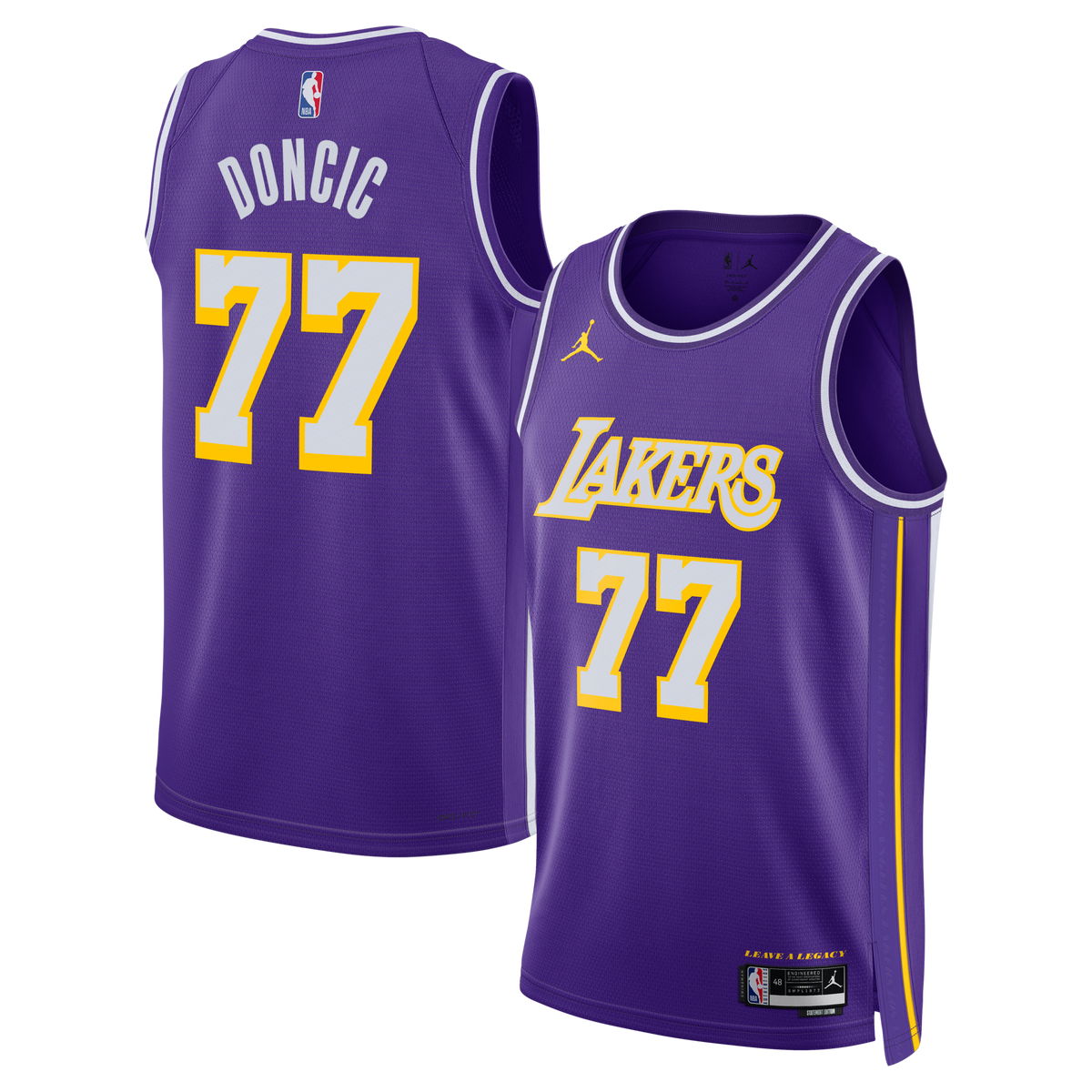 Los Angeles Lakers Statement Edition Swingman Jersey - Purple - Luka Doncic